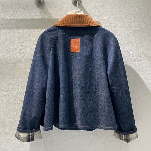 大人気!ロエベ トラペーズデニムジャケット コピー S359Y50X66
